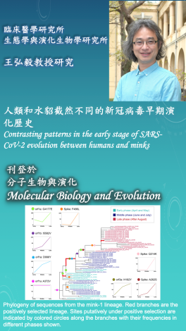 IEEB - Research of Prof. Hurng-Yi Wang Published in Molecular Biology and Evolution