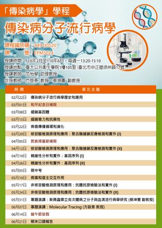 109-2 傳染病分子流行病學(Web)