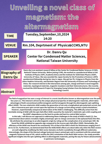 Unveiling a novel class of magnetism: the altermagnetism