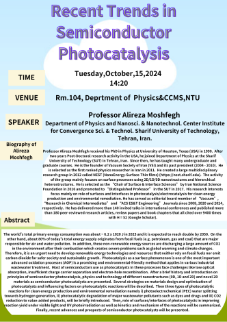 Recent Trends in Semiconductor Photocatalysis