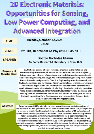 2D Electronic Materials: Opportunities for Sensing, Low Power Computing, and Advanced Integration